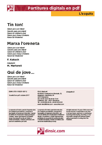 Tin ton! - Marxa l'oreneta - Qui de jove...