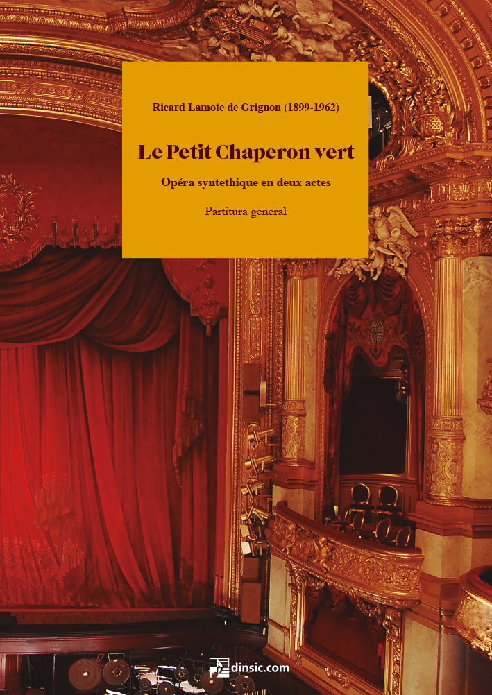 Le Petit Chaperon Vert (partitura general i materials d'orquestra)