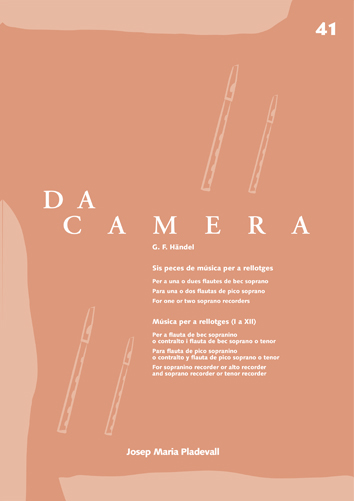 Da Camera 41: música para relojes adaptada para flauta de pico