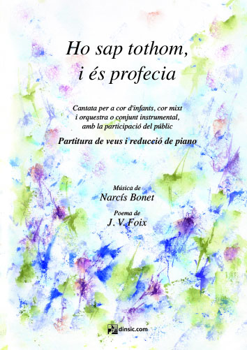 Ho sap tothom, i és profecia (reducció de veus i piano)
